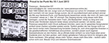 Proud to be Punk NR.18  05.06.2013 